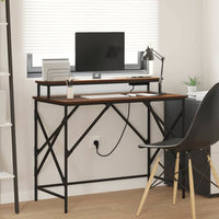 vidaXL Scrivania Rovere marrone 100 x 50 x 86.5 cm Legno multistrato