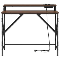 vidaXL Scrivania Rovere marrone 100 x 50 x 86.5 cm Legno multistrato