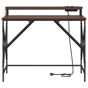 vidaXL Scrivania Rovere marrone 100 x 50 x 86.5 cm Legno multistrato