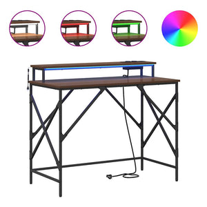 vidaXL Scrivania Rovere marrone 100 x 50 x 86.5 cm Legno multistrato