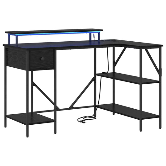 Scrivania Rovere nero 120 x 79 x 86.5 cm Legno multistrato 859400