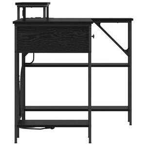 vidaXL Scrivania Rovere nero 120 x 79 x 86.5 cm Legno multistrato