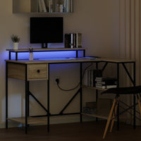 Scrivania rovere sonoma 120 x 79 x 86.5 cm Legno multistrato 859401