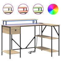 Scrivania rovere sonoma 120 x 79 x 86.5 cm Legno multistrato 859401