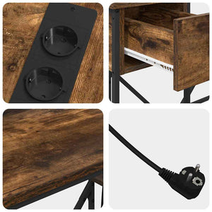 vidaXL Scrivania Rovere fumo 120 x 79 x 86.5 cm Legno multistrato