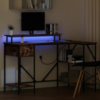 Scrivania Rovere fumo 120 x 79 x 86.5 cm Legno multistrato 859402