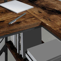 Scrivania Rovere fumo 120 x 79 x 86.5 cm Legno multistrato 859402