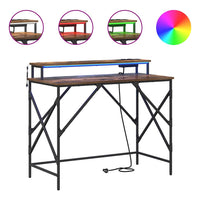 Scrivania Rovere fumo 120 x 79 x 86.5 cm Legno multistrato 859402