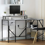 vidaXL Scrivania Grigio sonoma 120 x 79 x 86.5 cm Legno multistrato