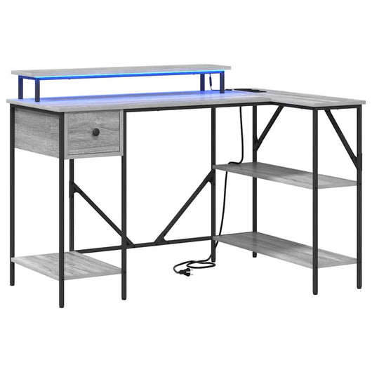 Scrivania Grigio sonoma 120 x 79 x 86.5 cm Legno multistrato 859403