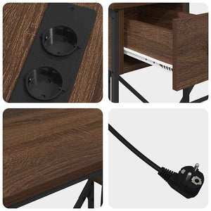 vidaXL Scrivania Rovere marrone 120 x 79 x 86.5 cm Legno multistrato