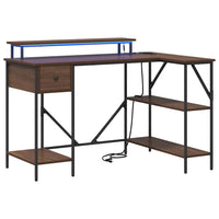 vidaXL Scrivania Rovere marrone 120 x 79 x 86.5 cm Legno multistrato
