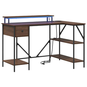 vidaXL Scrivania Rovere marrone 120 x 79 x 86.5 cm Legno multistrato