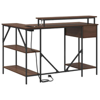 vidaXL Scrivania Rovere marrone 120 x 79 x 86.5 cm Legno multistrato