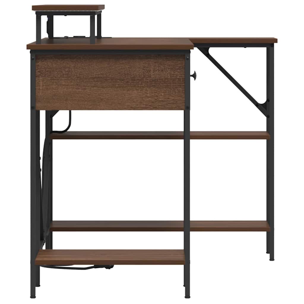 vidaXL Scrivania Rovere marrone 120 x 79 x 86.5 cm Legno multistrato