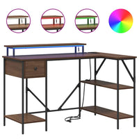 vidaXL Scrivania Rovere marrone 120 x 79 x 86.5 cm Legno multistrato