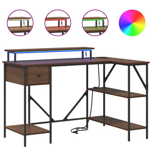 vidaXL Scrivania Rovere marrone 120 x 79 x 86.5 cm Legno multistrato