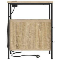 vidaXL Mobiletti da Notte 2 pcs rovere sonoma 30 x 48 x 61 cm