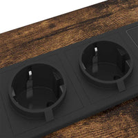 Armadio da Notte Rovere fumo 30 x 48 x 61 cm Legno multistrato 859414