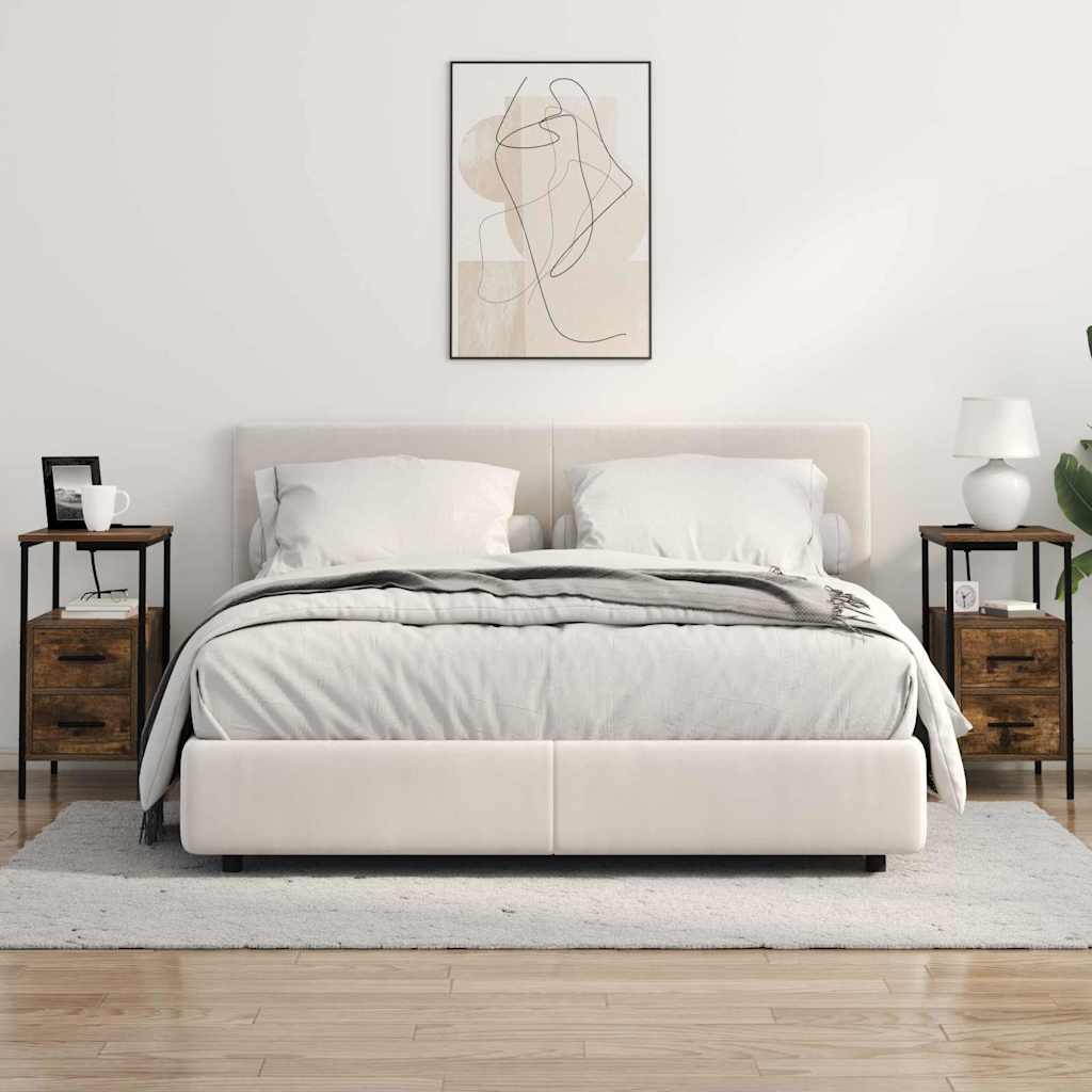 vidaXL Armadio da Notte Rovere fumo 30 x 48 x 61 cm Legno multistrato