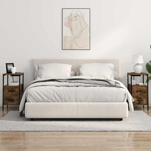 vidaXL Armadio da Notte Rovere fumo 30 x 48 x 61 cm Legno multistrato