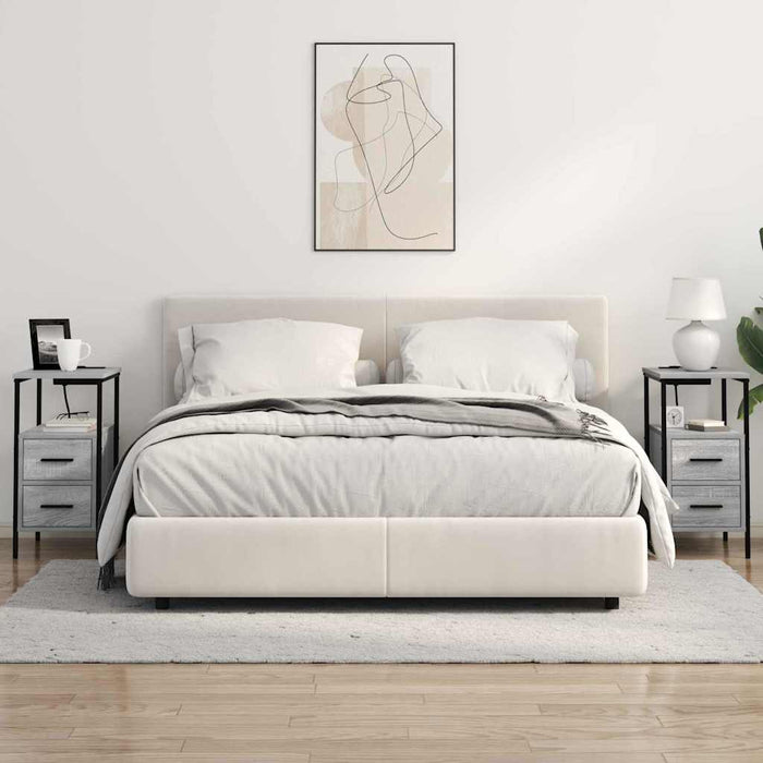 Armadio da Notte con cassetto Grigio sonoma 30 x 48 x 61 cm 859416