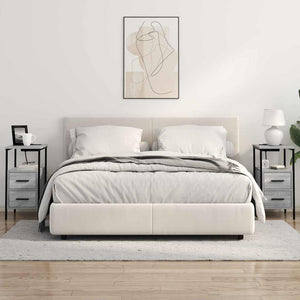 vidaXL Armadio da Notte con cassetto Grigio sonoma 30 x 48 x 61 cm