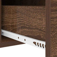 Armadio da Notte con cassetto Rovere marrone 30 x 48 x 61 cm 859418