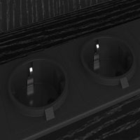 Armadio da Notte Rovere nero 38 x 31 x 61 cm Legno multistrato 859450