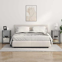 vidaXL Armadio da Notte 2 pcs Grigio sonoma 38 x 31 x 61 cm