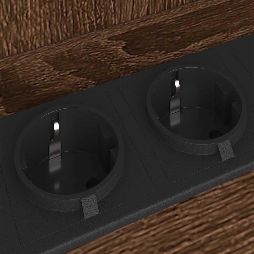 vidaXL Armadio da Notte Rovere marrone 38 x 31 x 61 cm