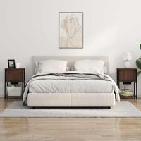 vidaXL Armadio da Notte 2 pcs Rovere marrone 38 x 31 x 61 cm