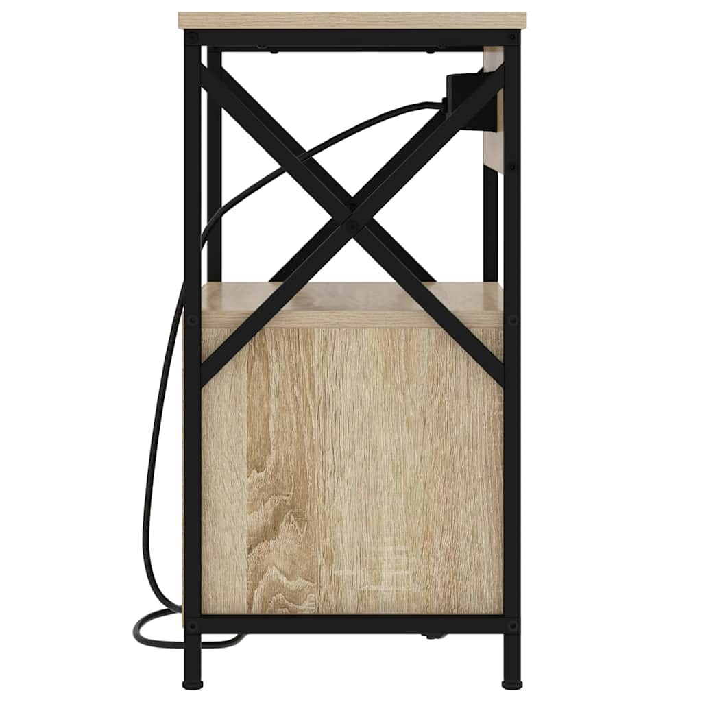 vidaXL Armadio da Notte con cassetto rovere sonoma 40 x 31 x 60 cm