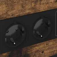 vidaXL Armadio da Notte Rovere fumo 40 x 31 x 60 cm Legno multistrato