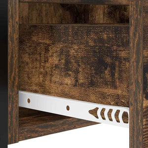 vidaXL Armadio da Notte Rovere fumo 40 x 31 x 60 cm Legno multistrato