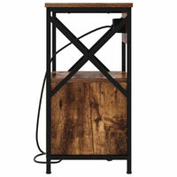 vidaXL Armadio da Notte con cassetto 2 pcs Rovere fumo 40 x 31 x 60 cm