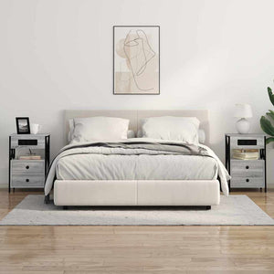 vidaXL Armadio da Notte 2 pcs Grigio sonoma 40 x 31 x 60 cm