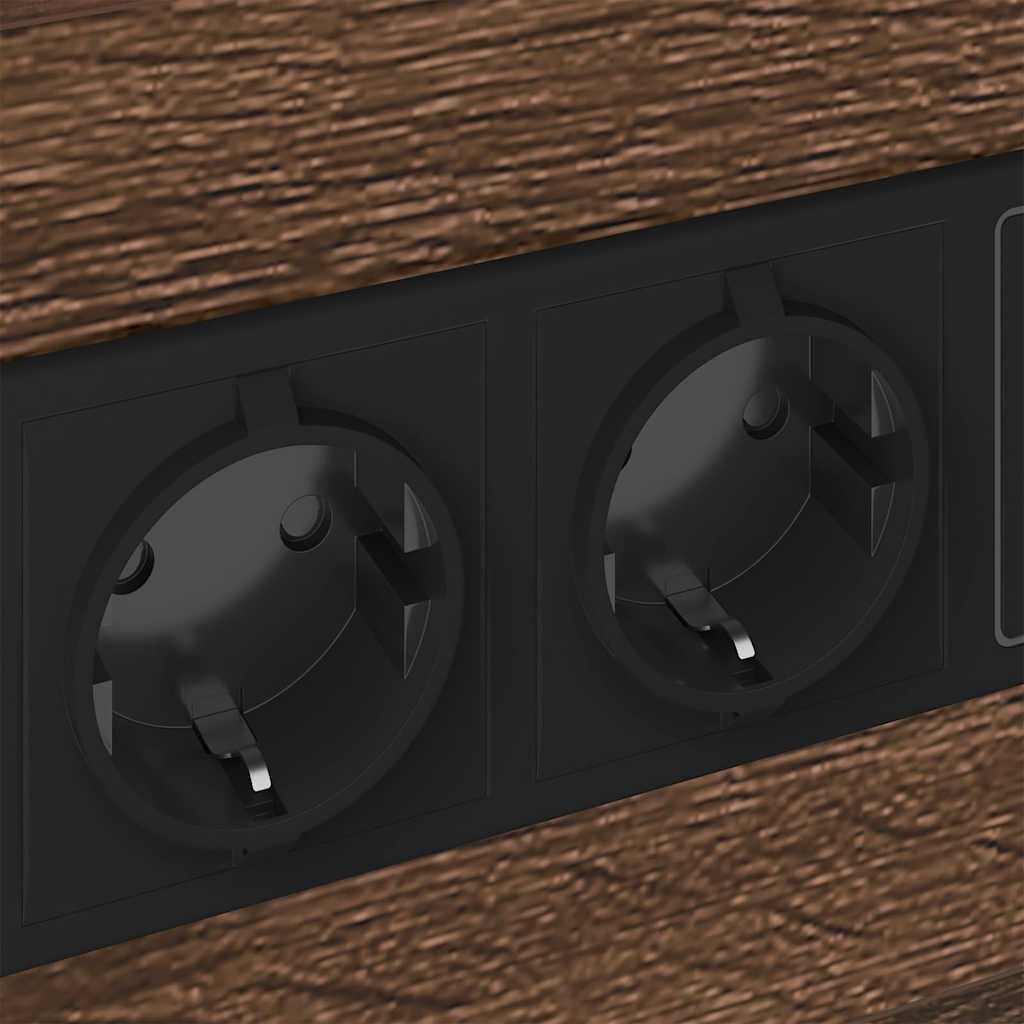 Armadio da Notte con cassetto Rovere marrone 40 x 31 x 60 cm 859468