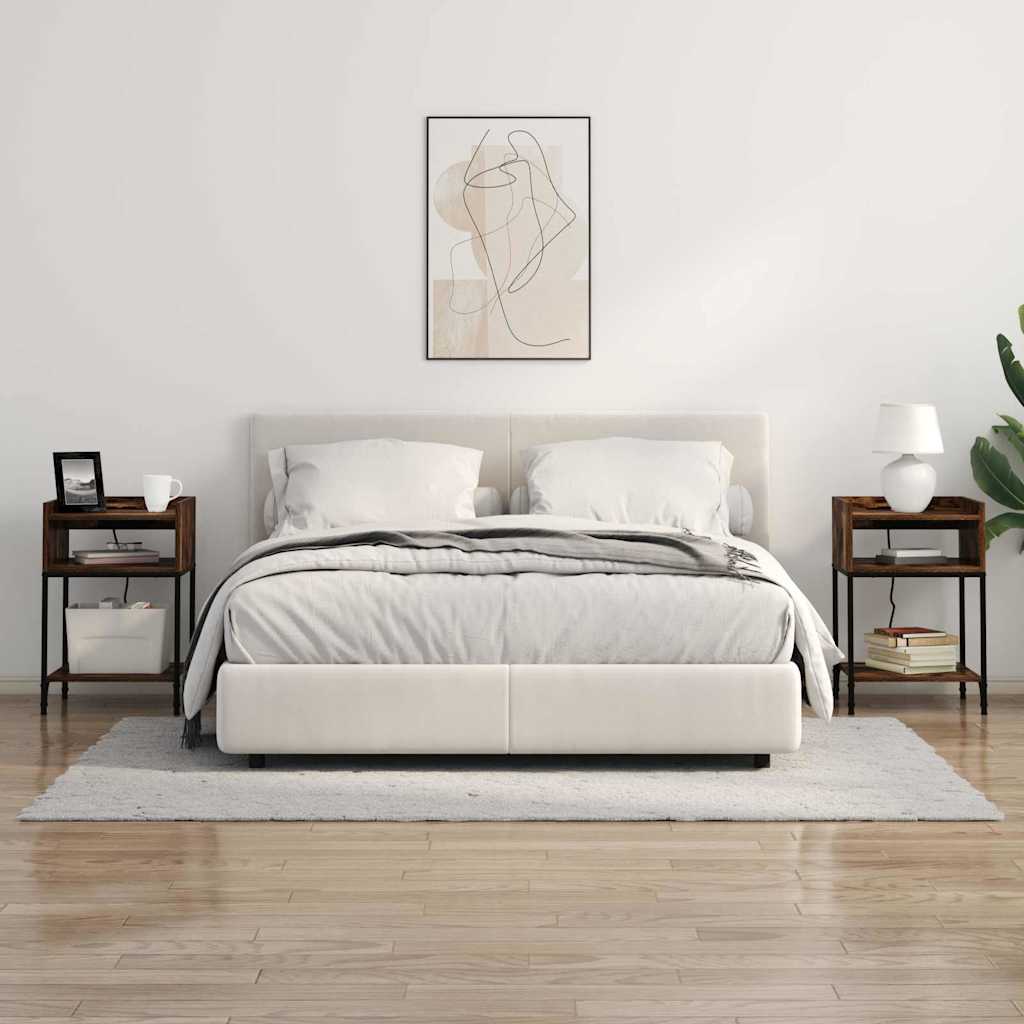 vidaXL Armadio da Notte Rovere fumo 40 x 40 x 61 cm Legno multistrato