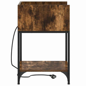 vidaXL Armadio da Notte Rovere fumo 40 x 40 x 61 cm Legno multistrato