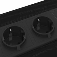 vidaXL Mobiletti da Notte 2 pcs Rovere nero 42 x 41 x 61 cm