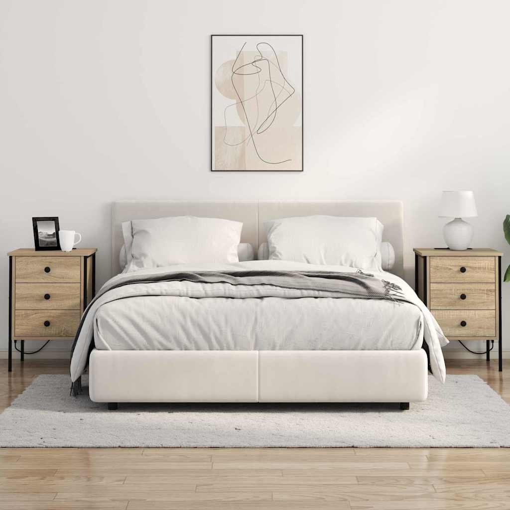 vidaXL Armadio da Notte con cassetto rovere sonoma 42 x 41 x 61 cm