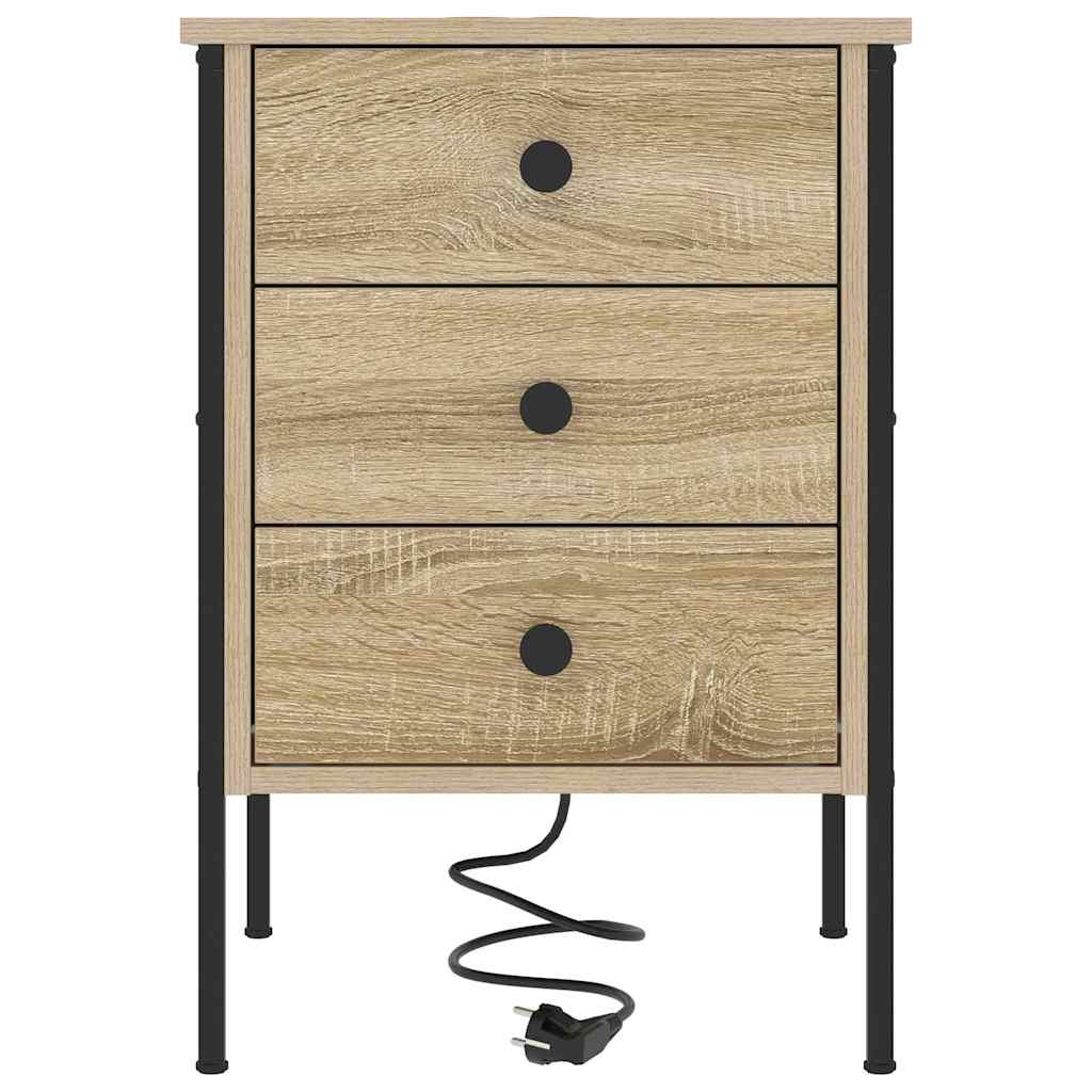 vidaXL Armadio da Notte con cassetto rovere sonoma 42 x 41 x 61 cm