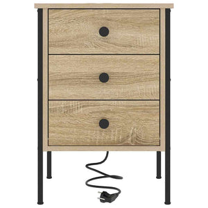 vidaXL Armadio da Notte con cassetto rovere sonoma 42 x 41 x 61 cm