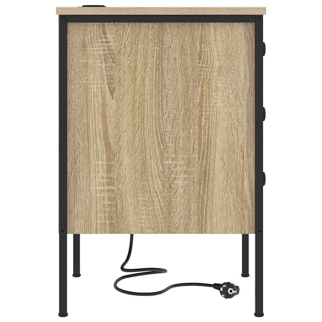 vidaXL Armadio da Notte con cassetto rovere sonoma 42 x 41 x 61 cm