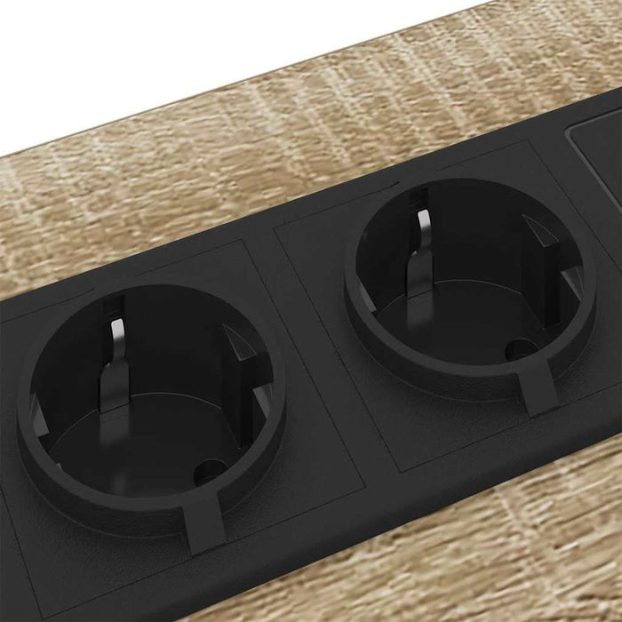 vidaXL Mobiletti da Notte 2 pcs rovere sonoma 42 x 41 x 61 cm