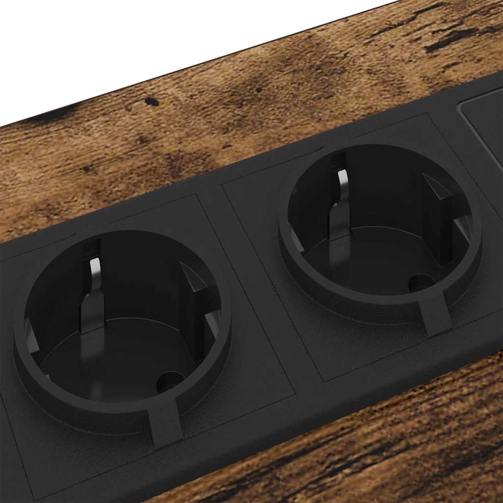 vidaXL Armadio da Notte Rovere fumo 42 x 41 x 61 cm Legno multistrato