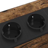 vidaXL Mobiletti da Notte 2 pcs Rovere fumo 42 x 41 x 61 cm