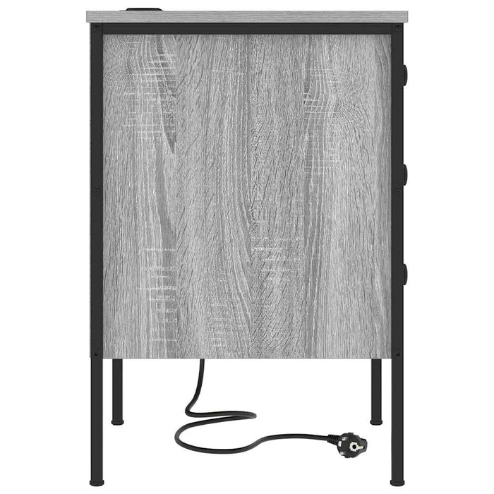vidaXL Armadio da Notte con cassetto Grigio sonoma 42 x 41 x 61 cm