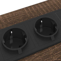 vidaXL Armadio da Notte con cassetto Rovere marrone 42 x 41 x 61 cm